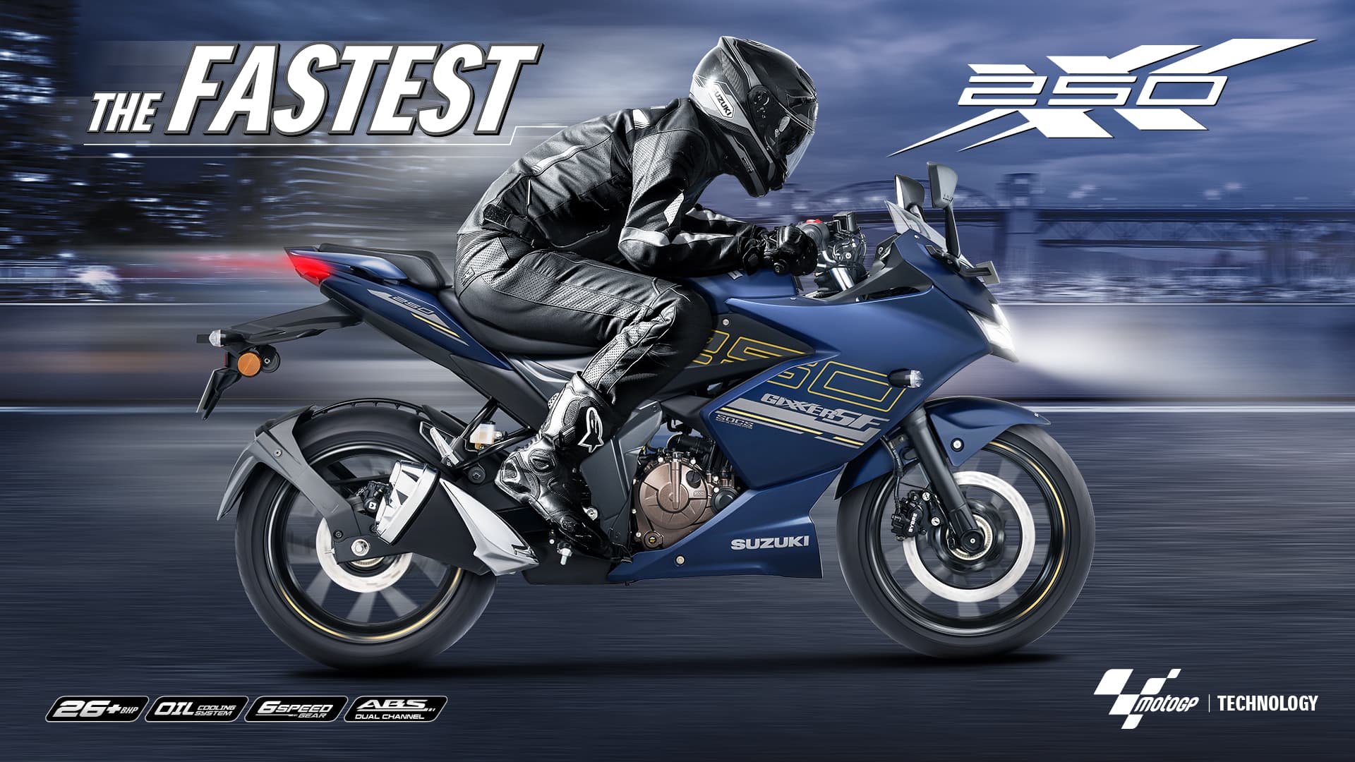 Gixxer SF 250 Matt Blue